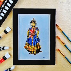 Grace in Tradition -  Cultural Portrait of Ethnic Wear A5 size