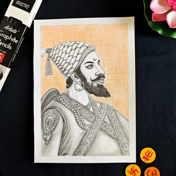Roar of Swarajya - Chhatrapati Shivaji Maharaj Sketch (A5 Size)