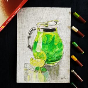 Tropical Refresh Sip of Summer – Brighten Up Your Kitchen Wall (A4 Size)