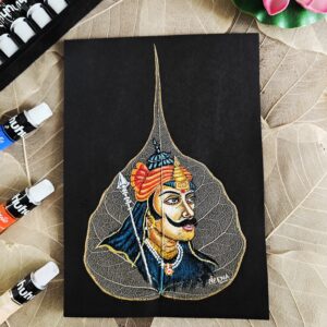 Timeless Valor - Hand-Painted Maharana Pratap Artwork