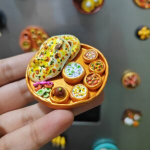 Traditional Thali Fridge Magnet - Desi Kitchen Vibes