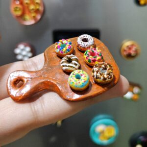 Dessert Decor Magic - Mini & Cute Donuts Magnet Platter