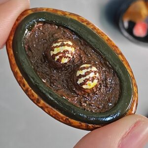 Handmade Sizzling Brownie with Ice Cream Fridge Magnet – Dessert Lover’s Miniature